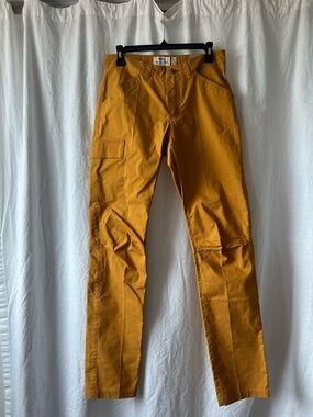 NWT Fjallraven Mustard Yellow Cargo Pants